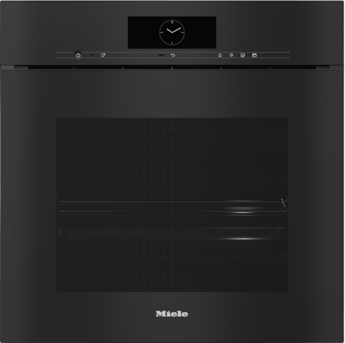 DGC 7860X Obsidian Black handleless steam combination oven product photo Front View L
