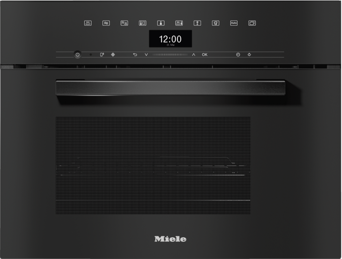 DGM 7440 VitroLine Obsidian Black Steam oven with microwave product photo