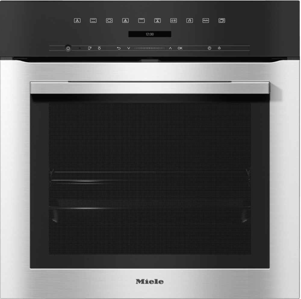 Ovens / Range cookers - H 7164 BP Stainless steel/Clean Steel - 1
