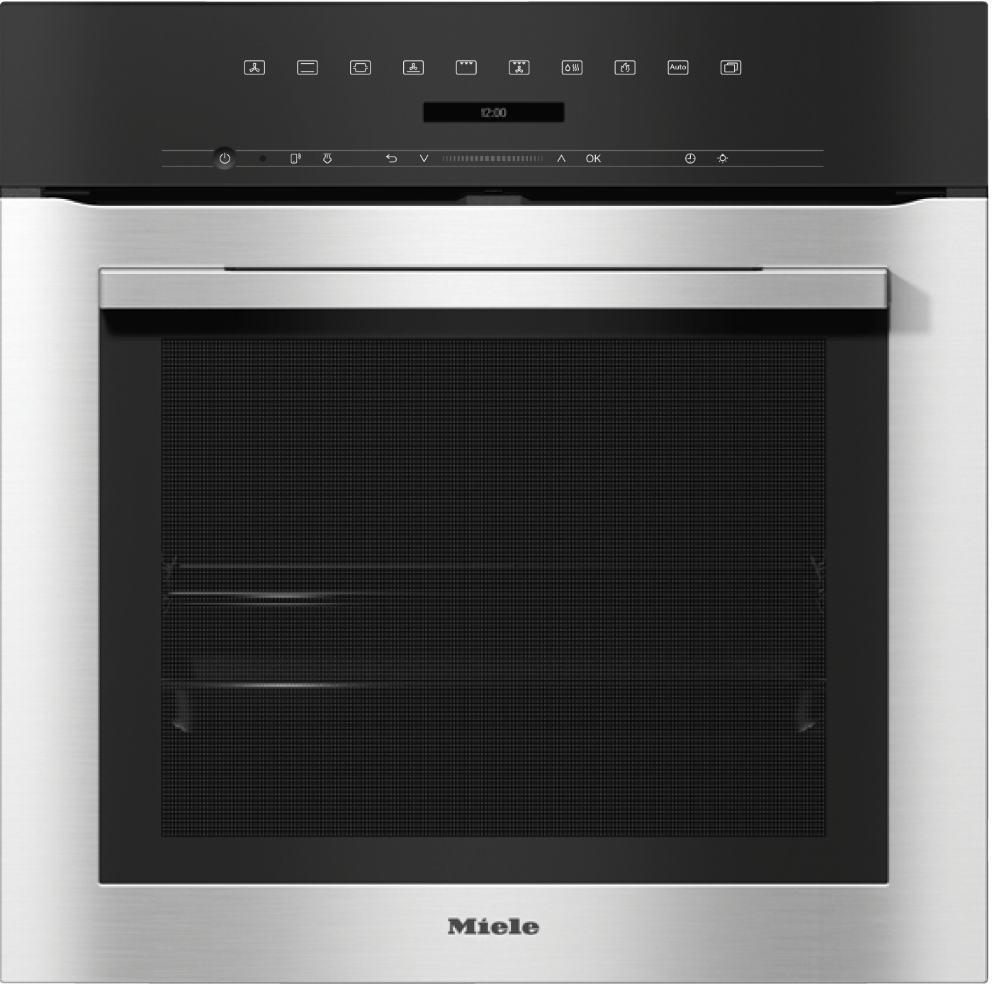 Ovens / Range cookers - H 7164 BP Stainless steel/Clean Steel - 1