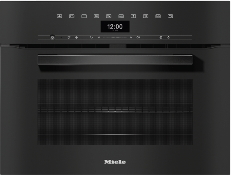 Ovens and built-in cookers - Microwave combination ovens - H 7440 BM - Obsidian black