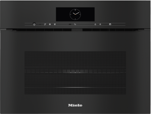 H 7840 BMX Handleless Obsidian Black Microwave Combination Oven product photo