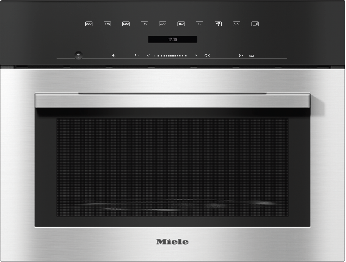 Microwave ovens - M 7140 TC Stainless steel/Clean Steel - 1