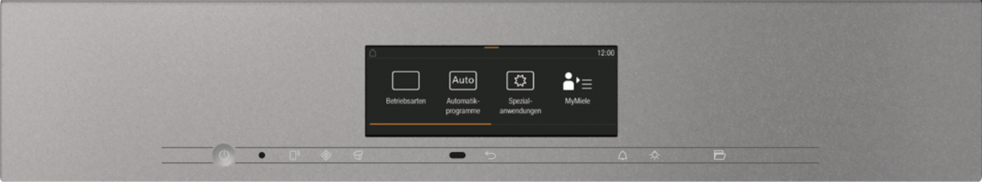 Pilka įmontuojama orkaitė be rankenų su mikrobangų funkcija ir M Touch ekranu (H 7840 BMX) product photo Back View ZOOM