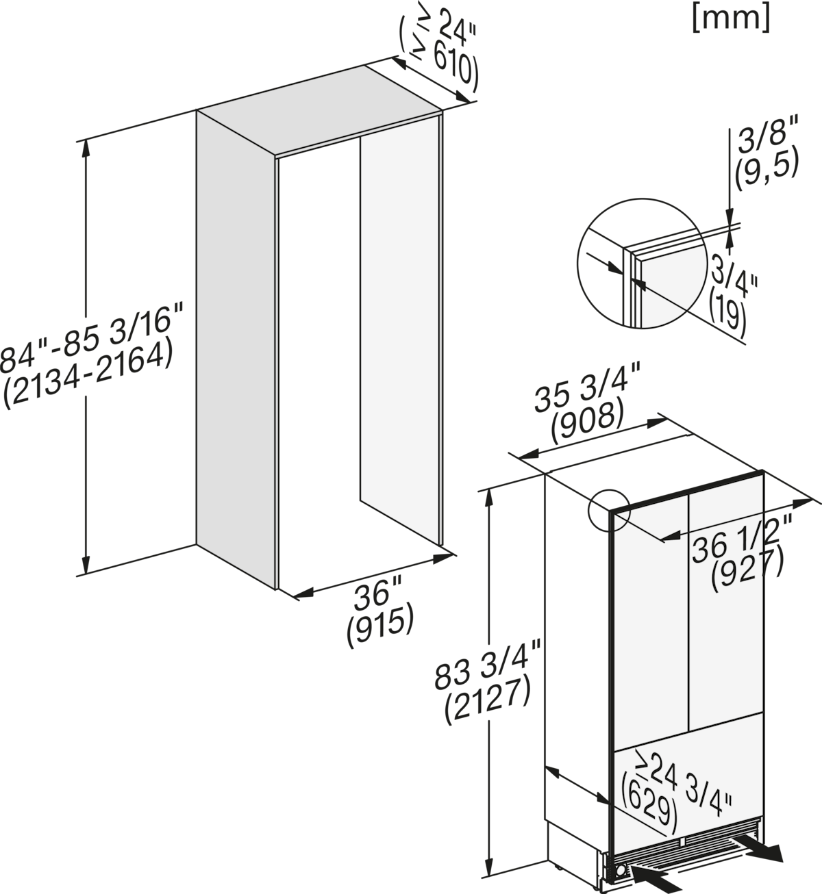 Miele - KF 2982 SF Stainless steel/CleanSteel – MasterCool FrenchDoor