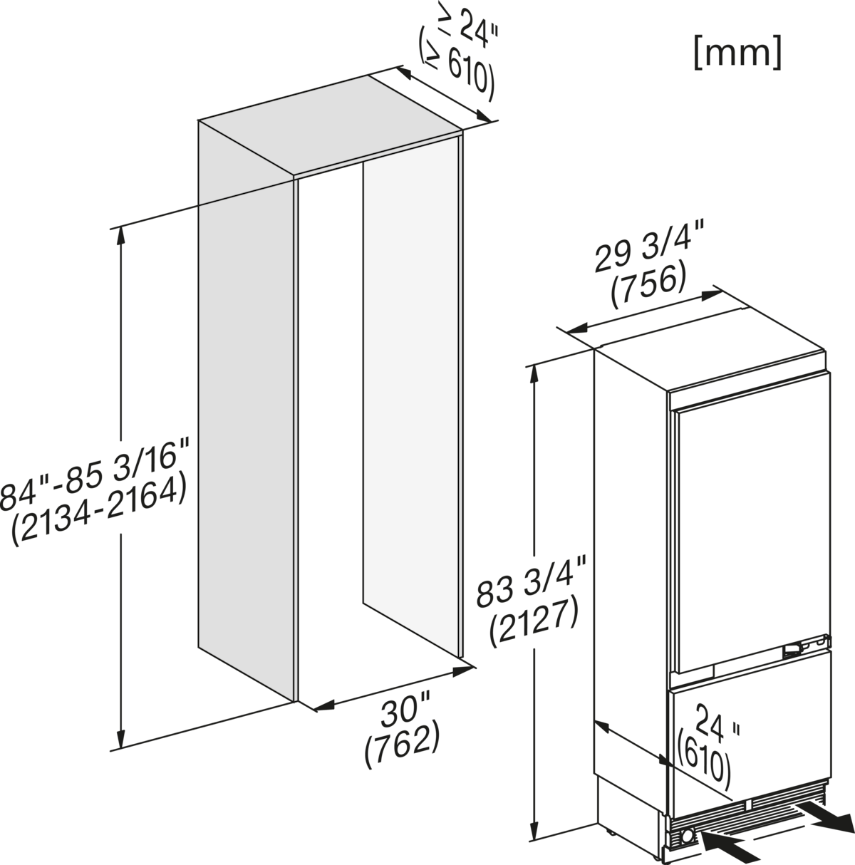 Miele - KF 2802 Vi – Refrigerators and freezers