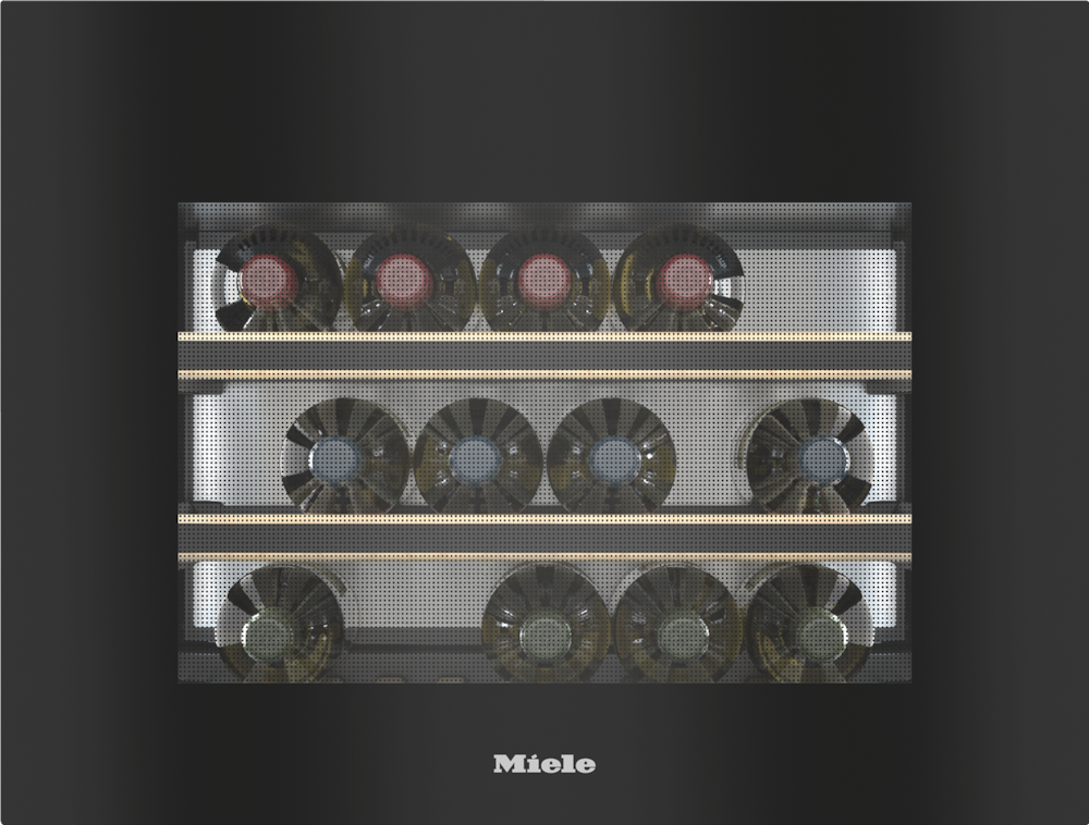Refrigeration - KWT 7112 iG Obsidian Black glass - 1