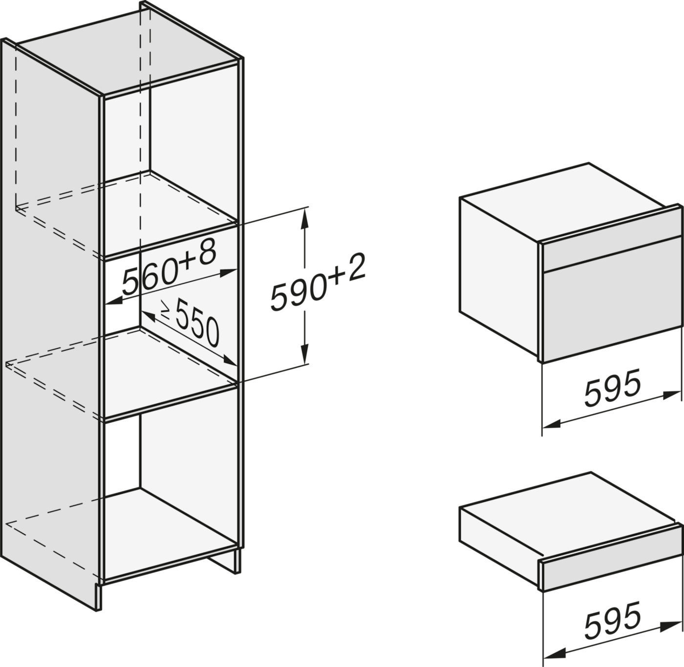グルメビルトインウォーマー ESW 7010 (ブラック) (送料27500込) product photo Laydowns Detail View ZOOM