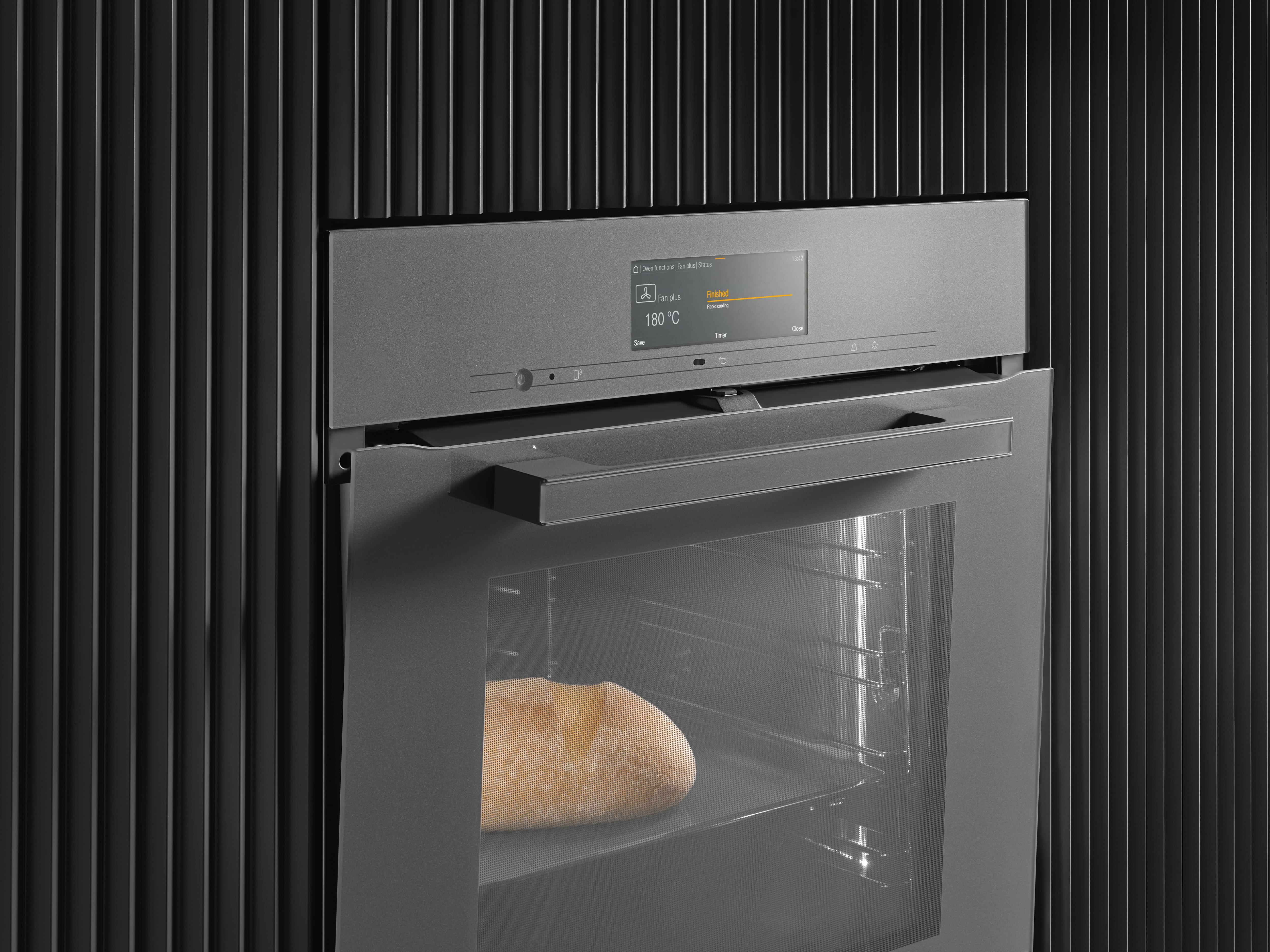 H 7860 BPX Handleless ArtLine Obsidian Black Pyrolytic Oven | Ovens ...