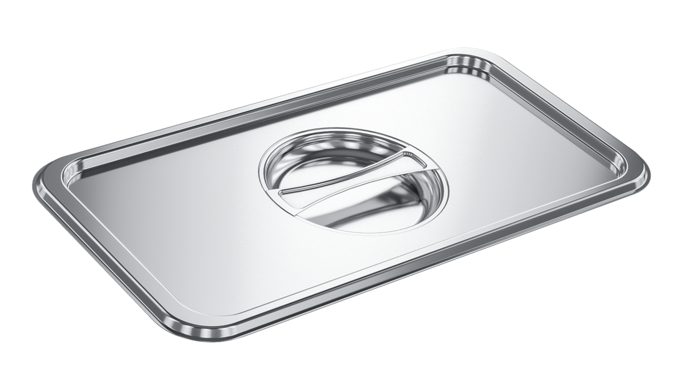 DGD 1/2 Stainless steel lid with handle product photo Front View ZOOM