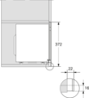 Balta įmontuojama mikrobangų krosnelė su grilio funkcija (M 2234 SC) product photo View41 S