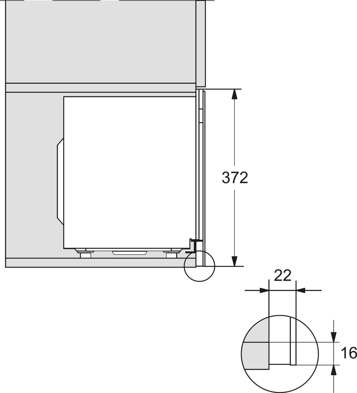 Balta įmontuojama mikrobangų krosnelė su grilio funkcija (M 2234 SC) product photo View41 ZOOM
