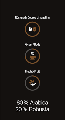 Miele Black Edition ESPRESSO kavos pupelės, 250g product photo Laydowns Detail View L