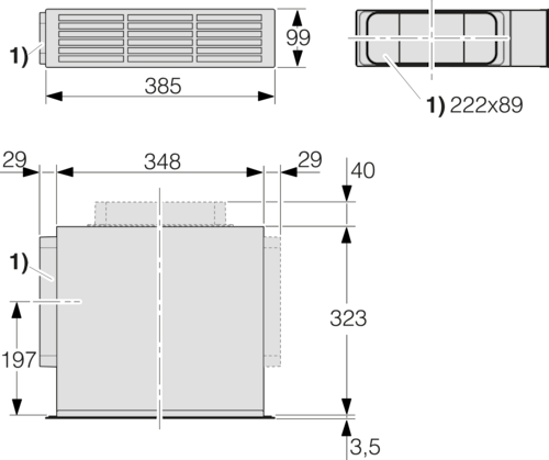 DUU 1000-2 Recirculation conversion kit for for KMDA 7633 FL and CSDA 10x0 product photo Missing translation L