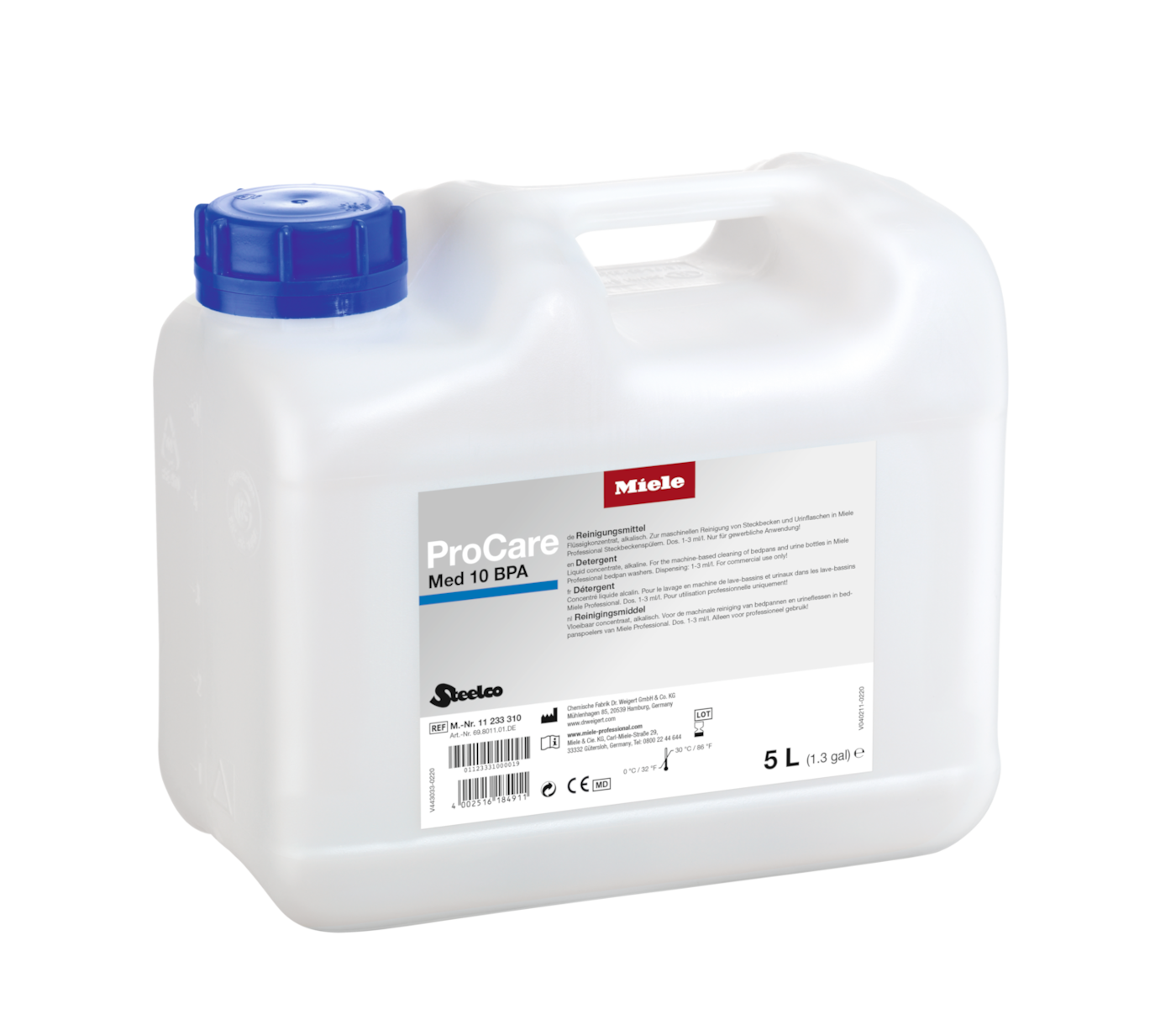 ProCare Med 10 BPA - 5 l Flüssigreiniger, alkalisch, 5 l Produktbild Front View ZOOM