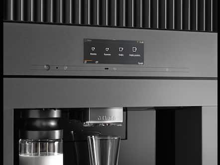 Miele CVA7845CTS 24 Inch Built-In Plumbed Coffee System with M Touch  Controls, 24+ Coffee and Tea Drinks, Dual Dispensing Spouts, Wi-Fi, 10 User  Profiles, Cup Sensor, Automatic Rinse/Cleaning Program and Integrated LED