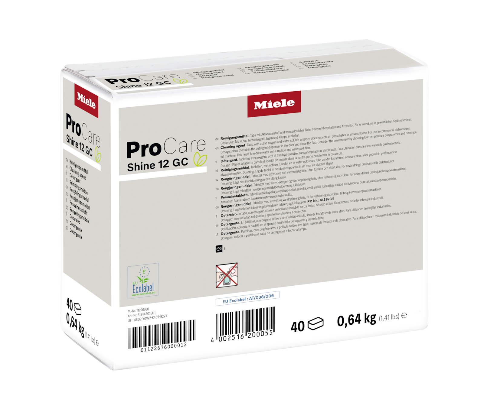 Consommables Professional - ProCare Shine 12 GC - 40 Tabs - 1