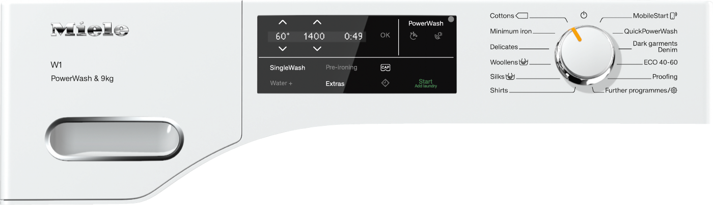 Washing machines - WWG360 WCS PWash&9kg Lotus white - 4