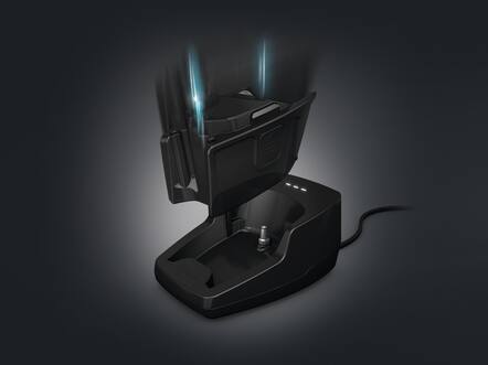 Vacuum for longer with the battery charger cradle