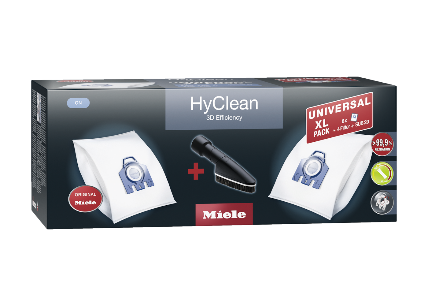Universal XL-Pack GN - Универсальная упаковка XL мешков-пылесборников HyClean 3D Efficiency GN  