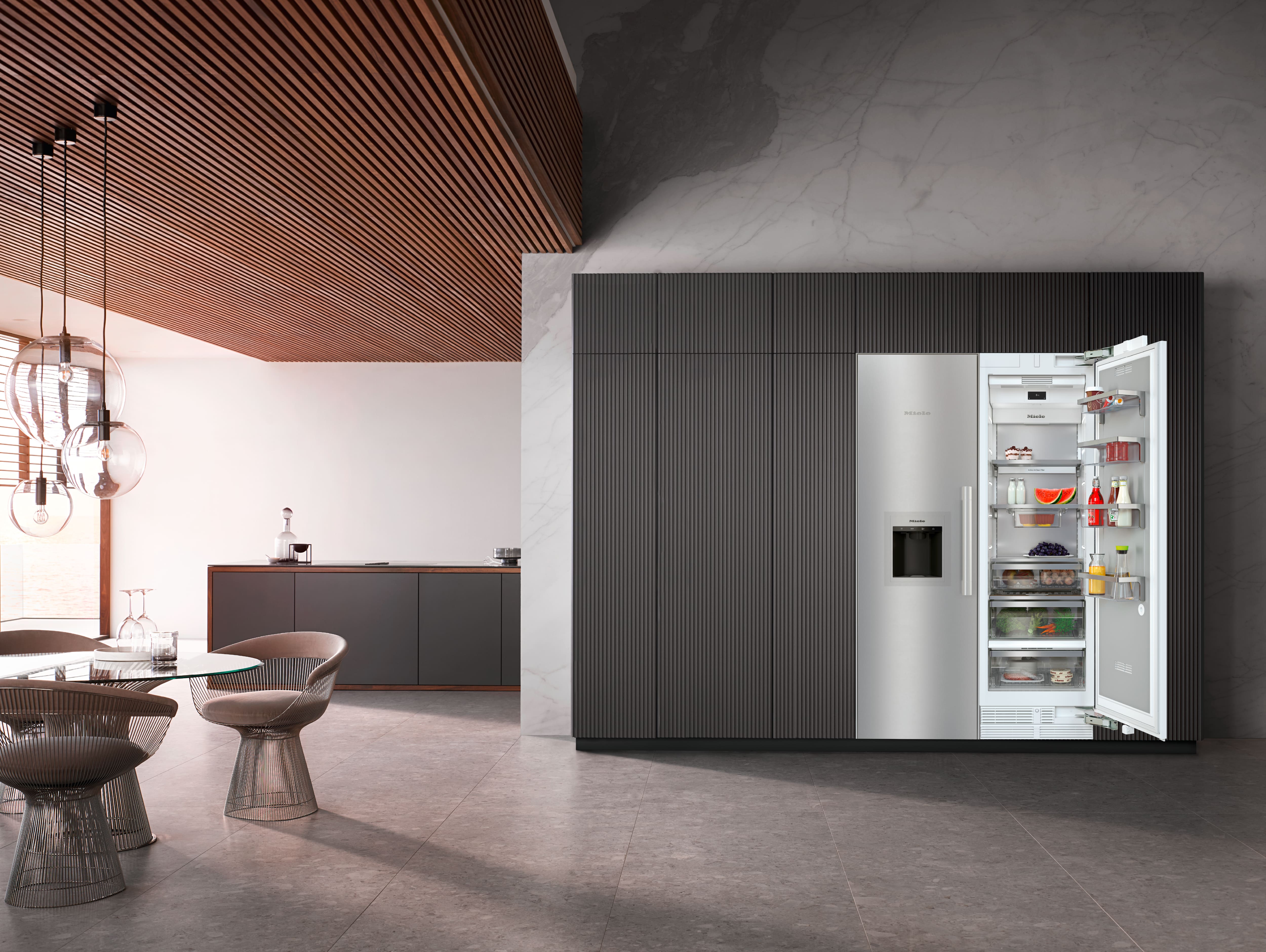 A MasterCool fridge opened