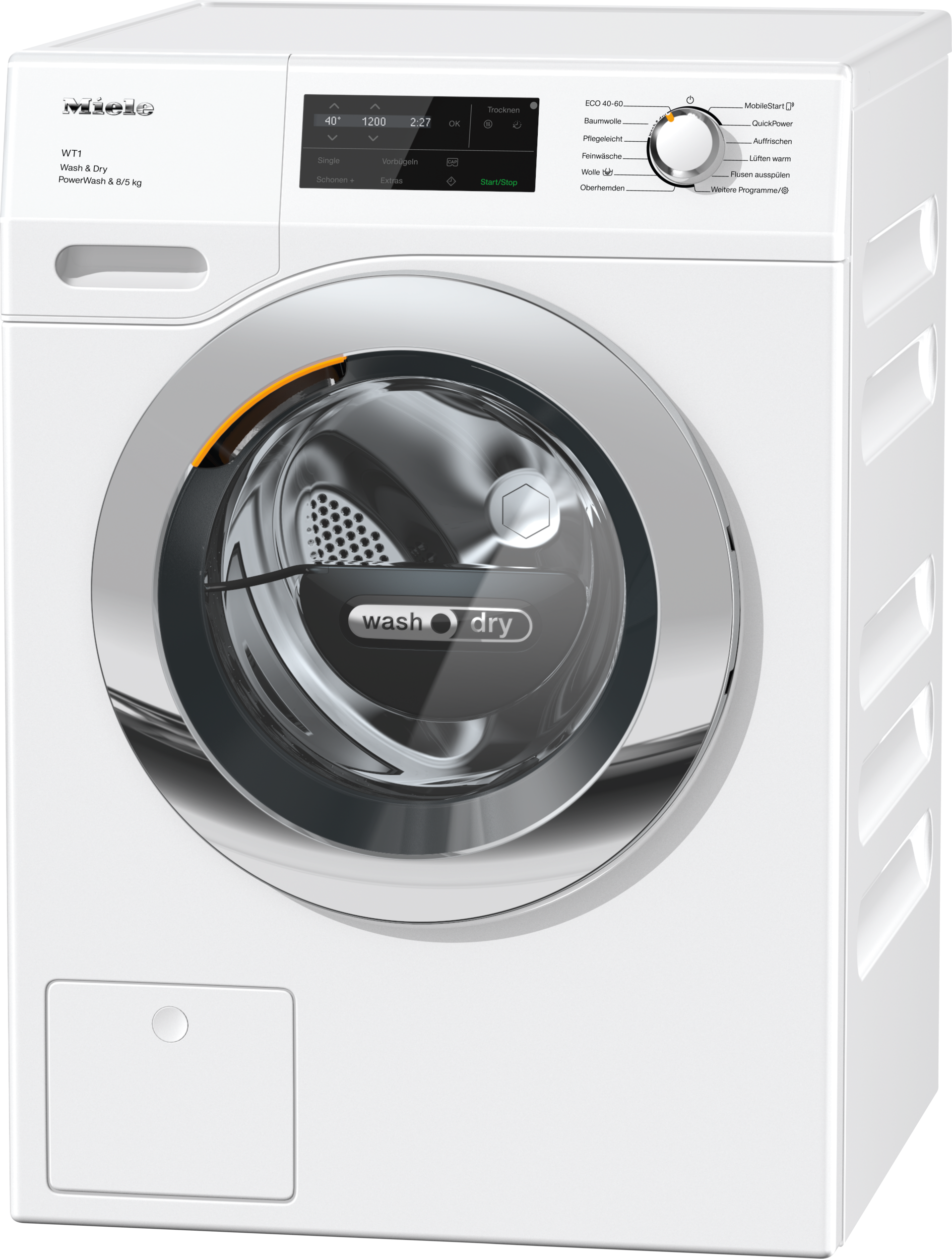 Waschmaschinen - WTI370 WPM PWash 8/5kg Lotosweiß - 1