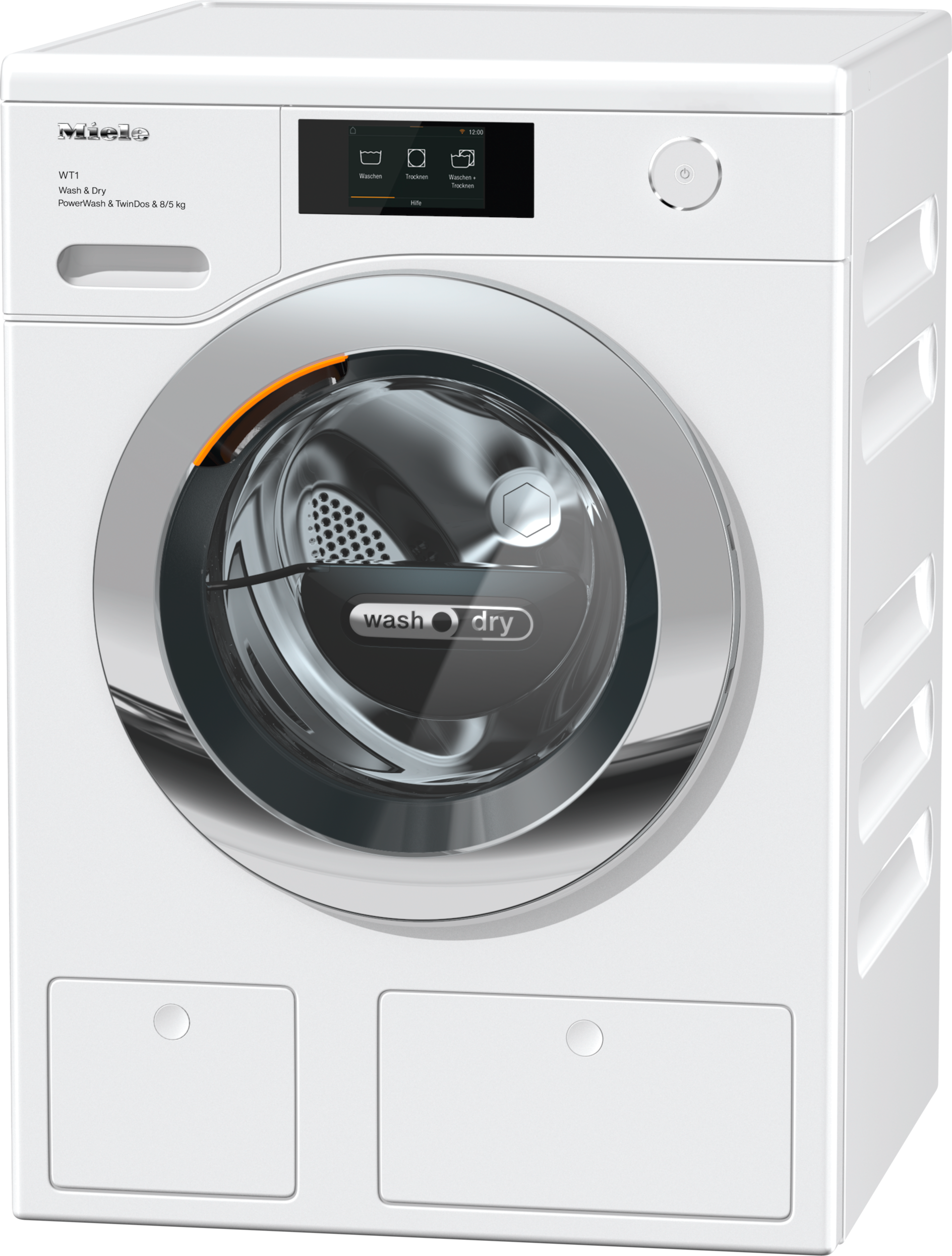 Waschmaschinen - WTR860WPM PWash&TDos 8/5kg Lotosweiß - 1
