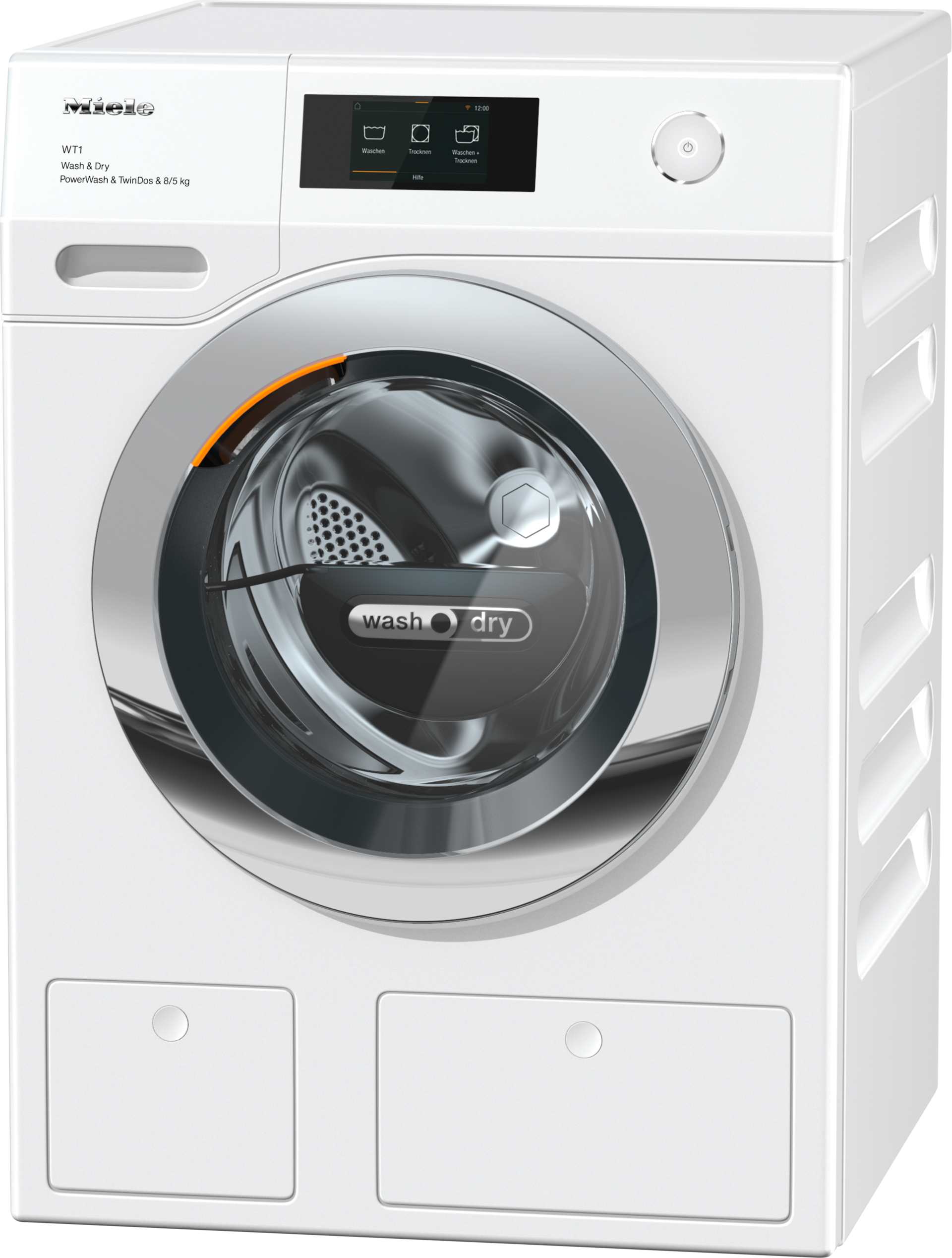 Waschmaschinen - WTR870WPM PWash&TDos 8/5kg Lotosweiß - 1