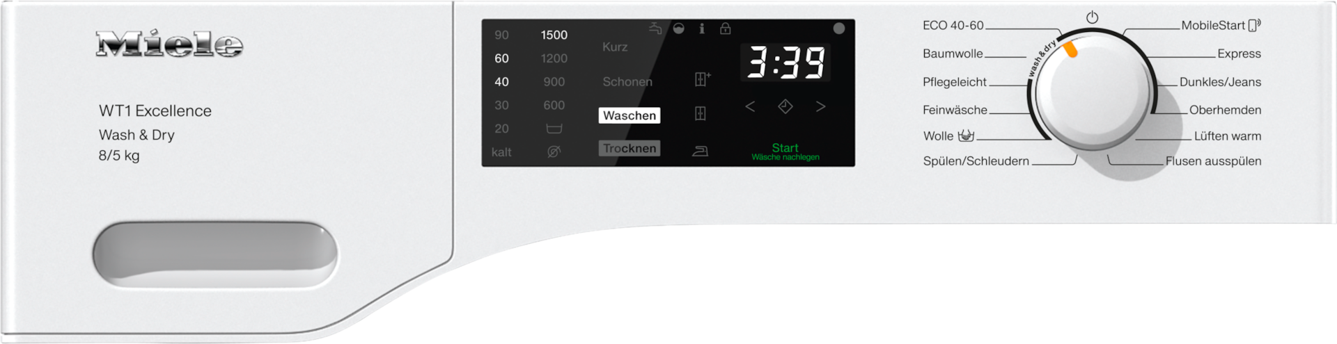 Waschmaschinen - WTD165 WPM 8/5kg Lotosweiß - 2