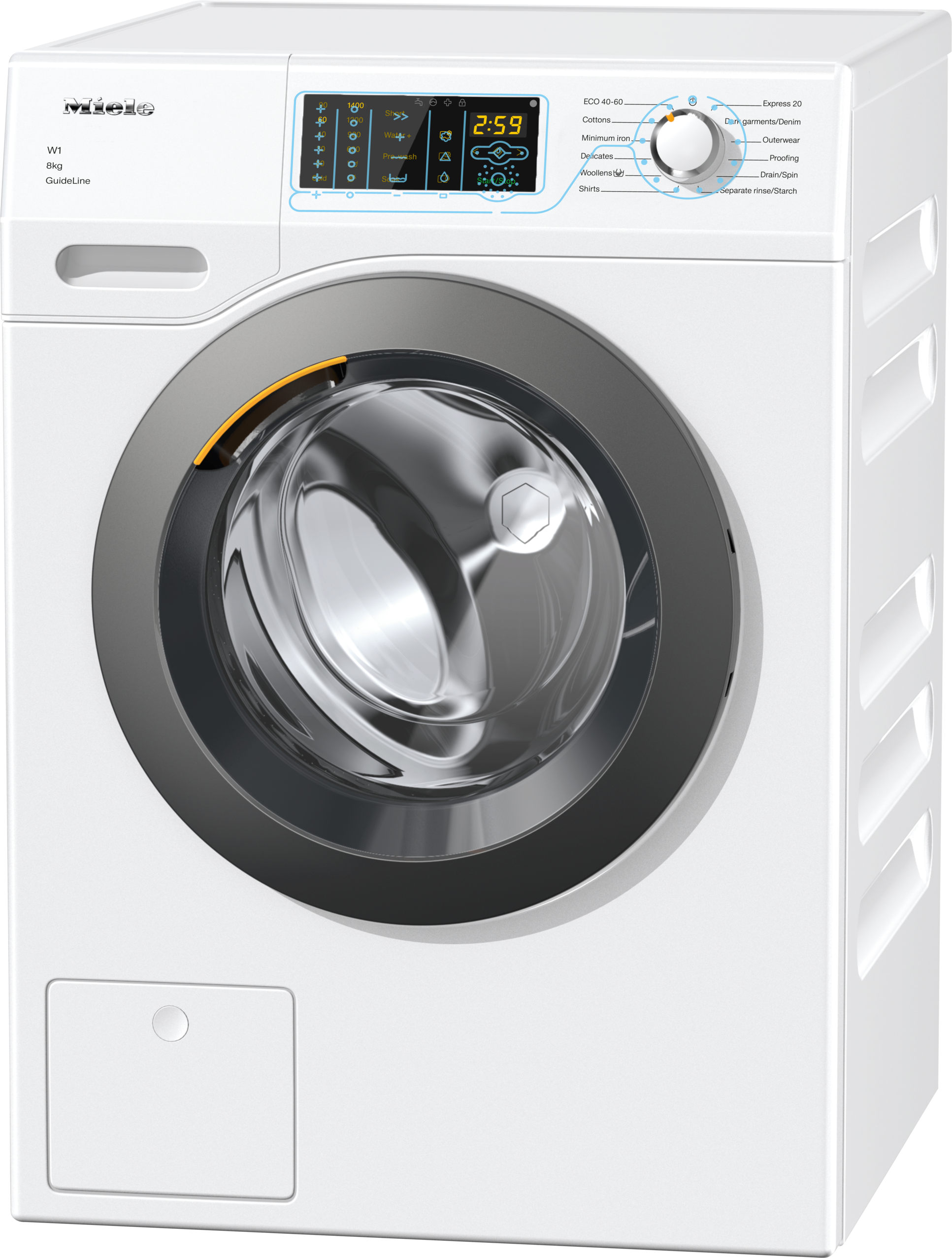 Miele WDD130 WPS GuideLine Freestanding Front-load 8kg 1400RPM A+++ White washing machine