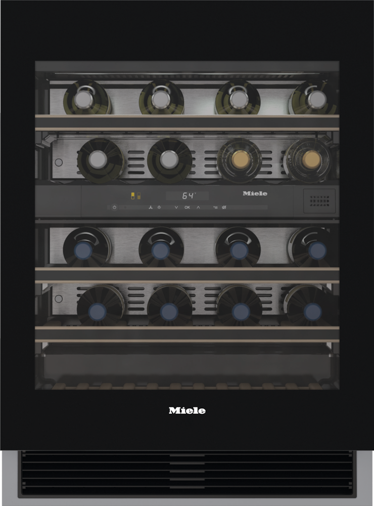 Miele - KWT 6322 UG Obsidian Black glass – Wine Refrigerators - 1