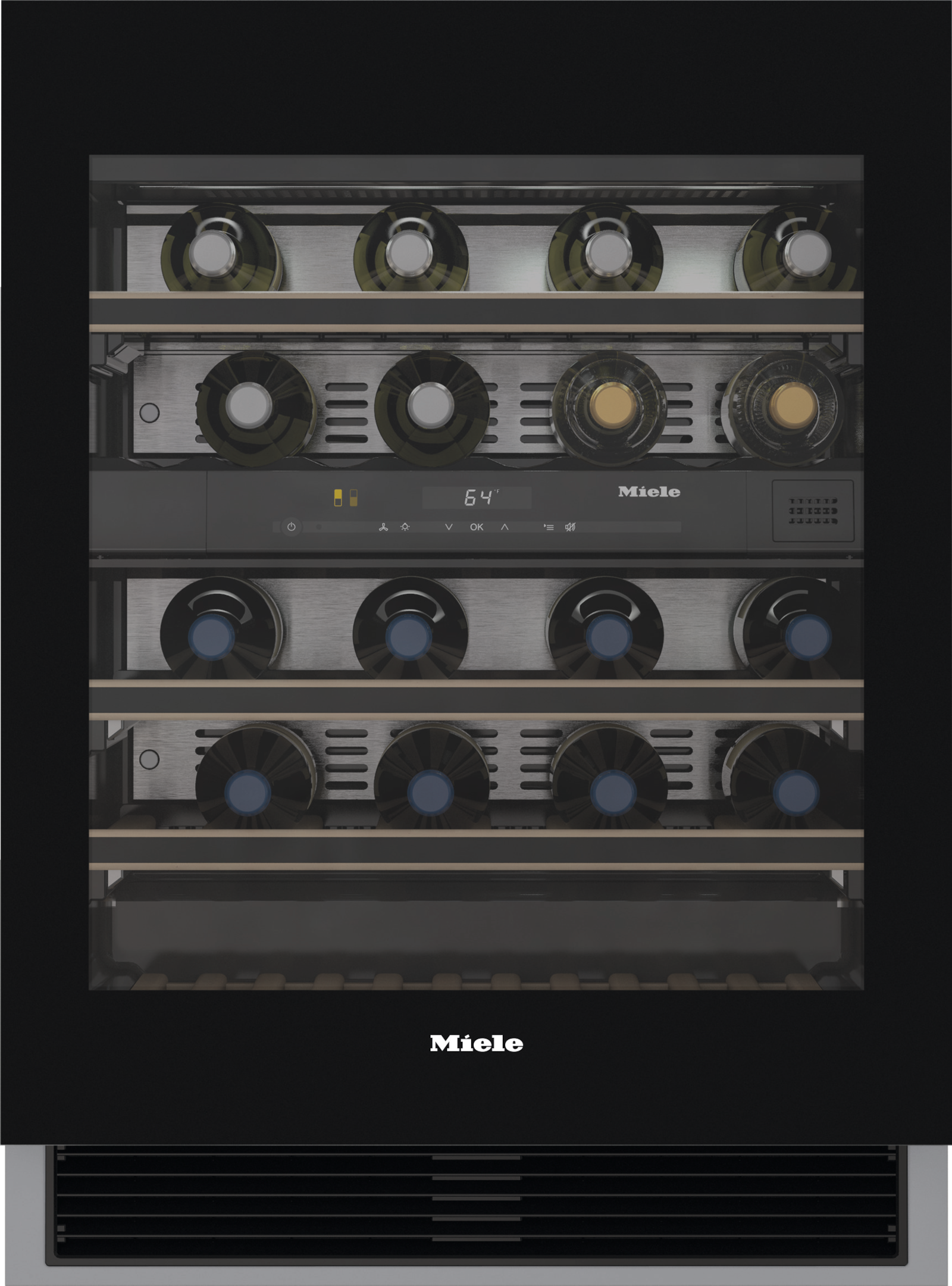 Refrigeration - KWT 6322 UG Obsidian Black glass - 1