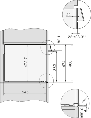 H 7890 BP PureLine CleanSteel 90cm Pyrolytic oven product photo Missing translation L