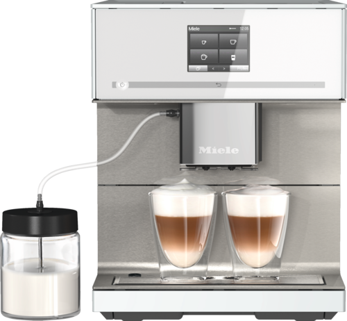 CM 7550 CoffeePassion balts kafijas automāts CM Touch displeju un AutoDescale funkciju product photo