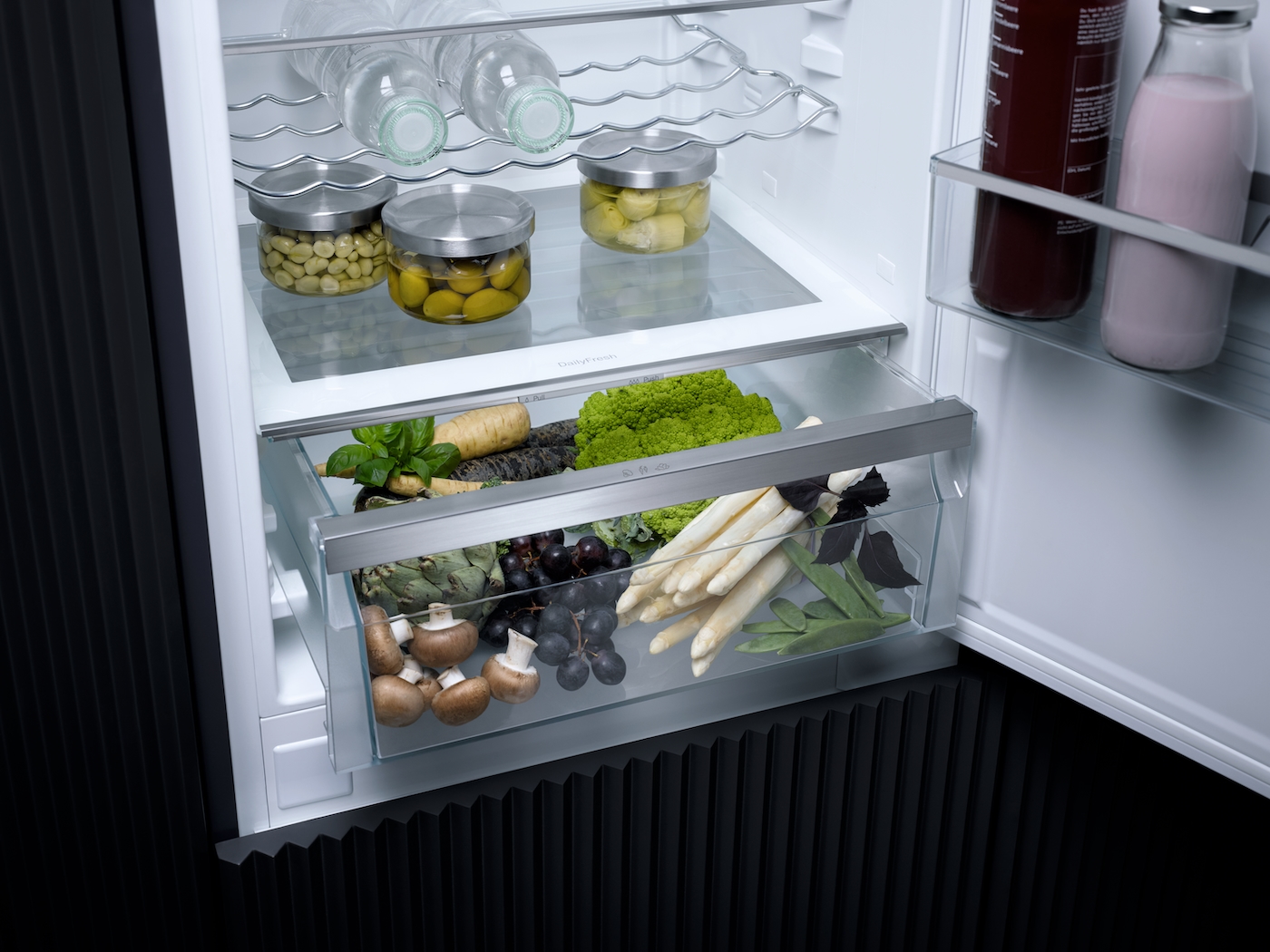 KFNS 7734 D Built-in fridge-freezer combination product photo Laydowns Back View ZOOM
