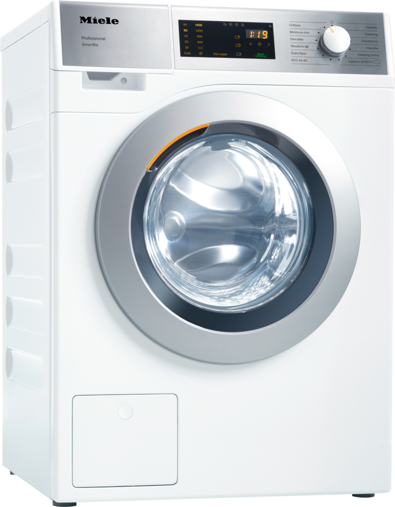 Washing machine, electrically heated