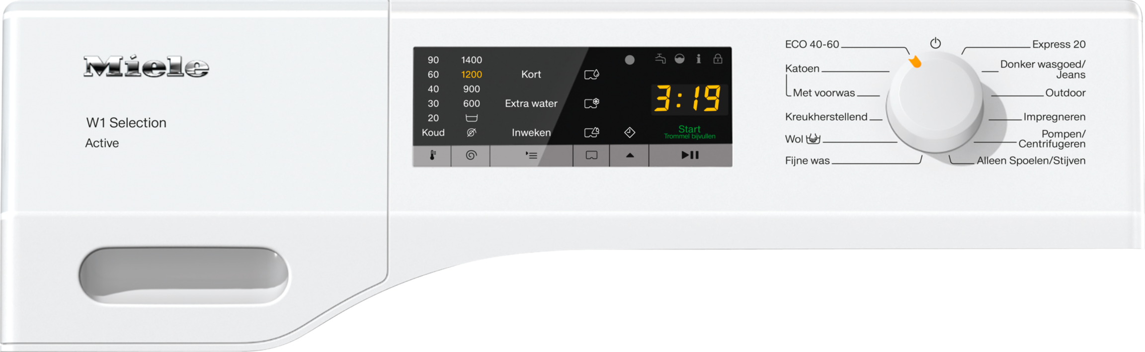 Miele WSA 033 WCS Active Lotuswit Wasmachines