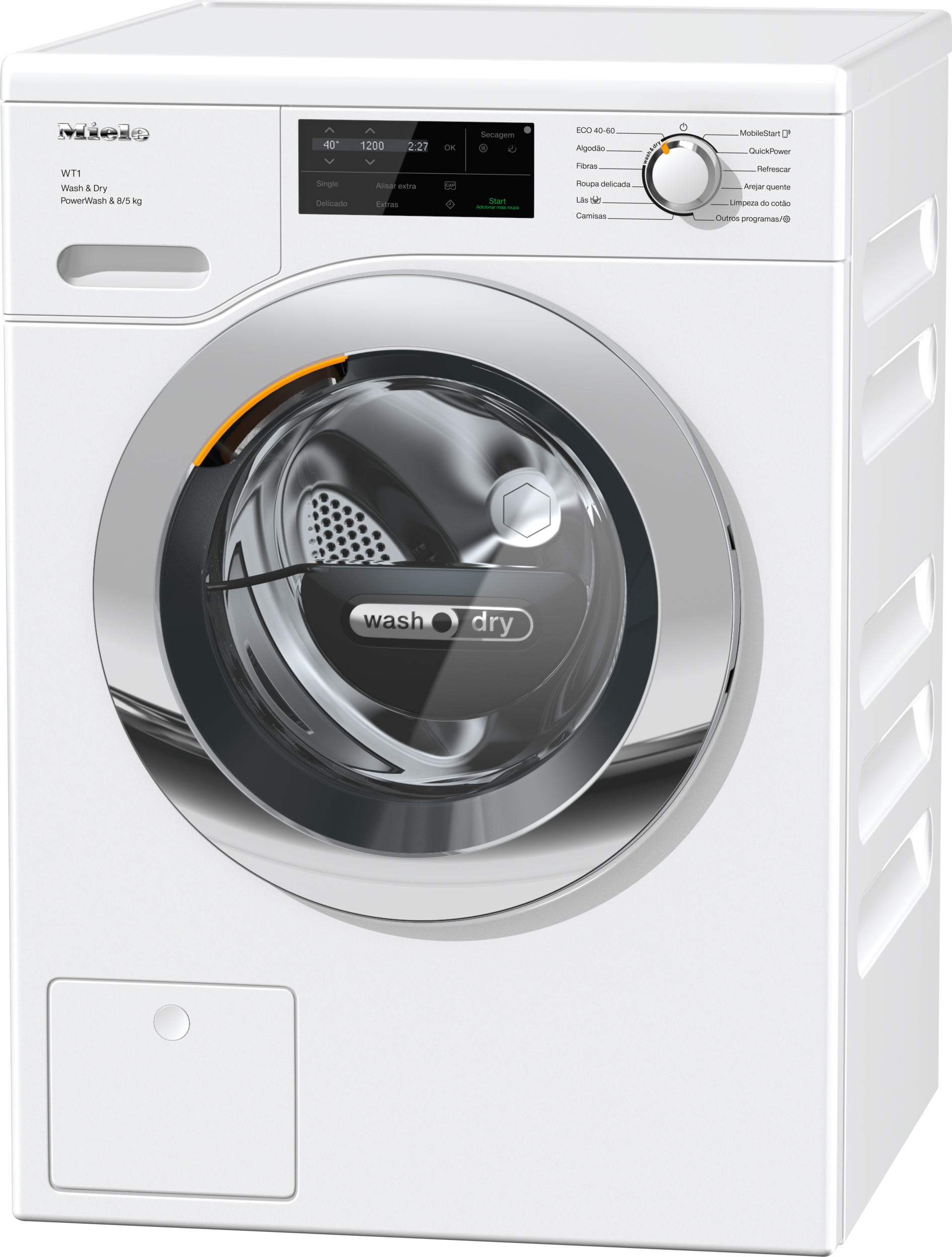 Máquinas de lavar roupa - WTI360 WPM PWash 8/5kg Branco lótus - 1