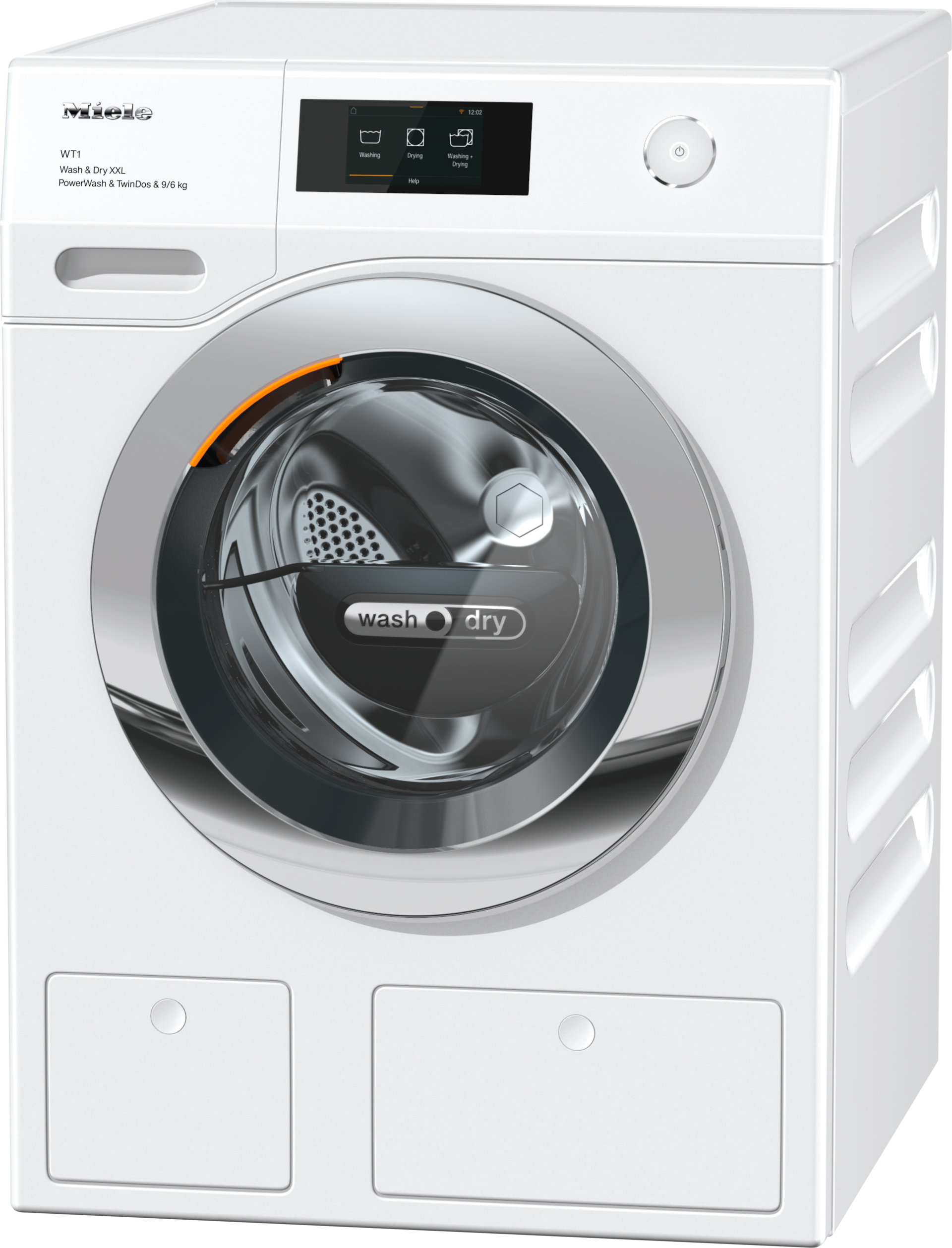 Πλυντήρια ρούχων - WTW870WPM PWash&TDos 9/6kg Λευκό λωτού - 1