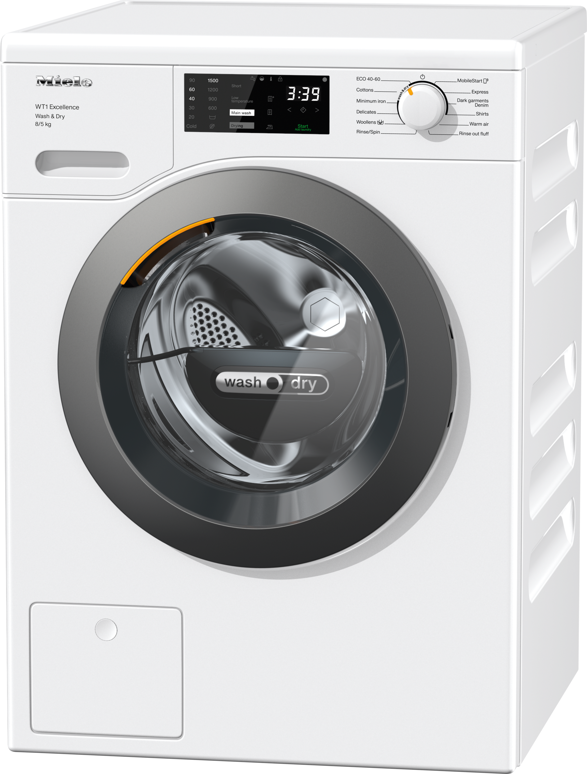 Washing machines - WTD165 WPM 8/5kg Lotus white - 1