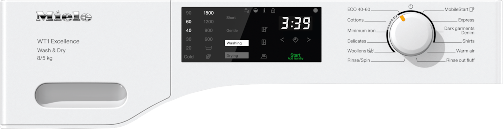 Washing machines - WTD165 WPM 8/5kg Lotus white - 2