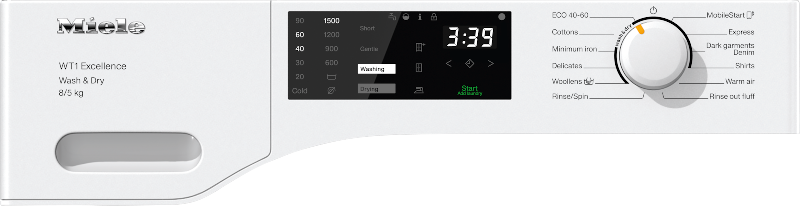 Washing machines - WTD165 WPM 8/5kg Lotus white - 2