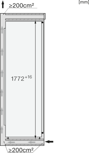 KS 7793 D Integrated refrigerator product photo Missing translation L