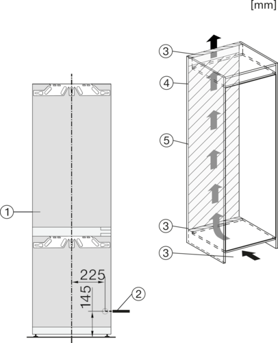 KFNS 7734 D Integrated Fridge-Freezer product photo Missing translation L