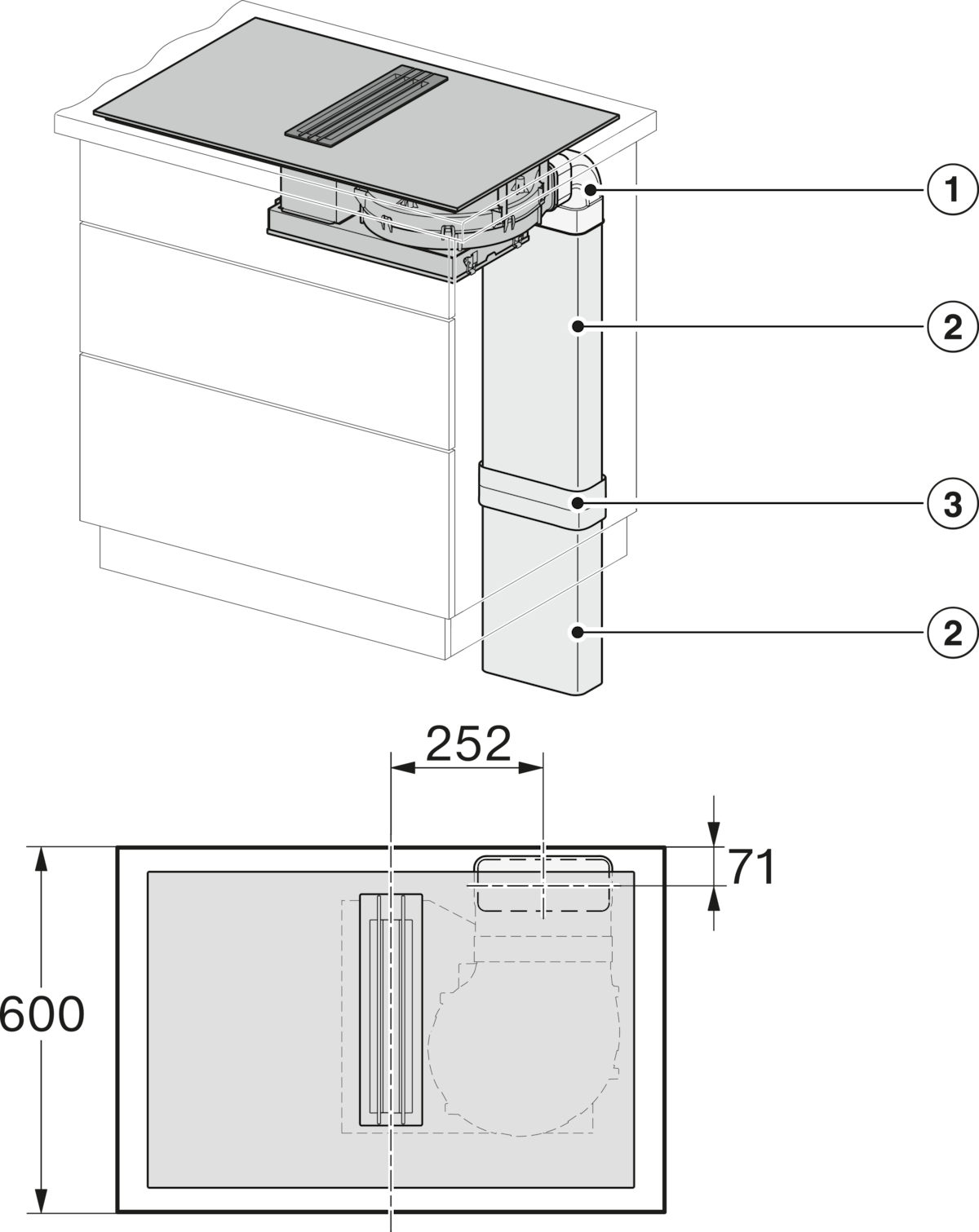 Miele KMDA 7633 FL Kochfelder