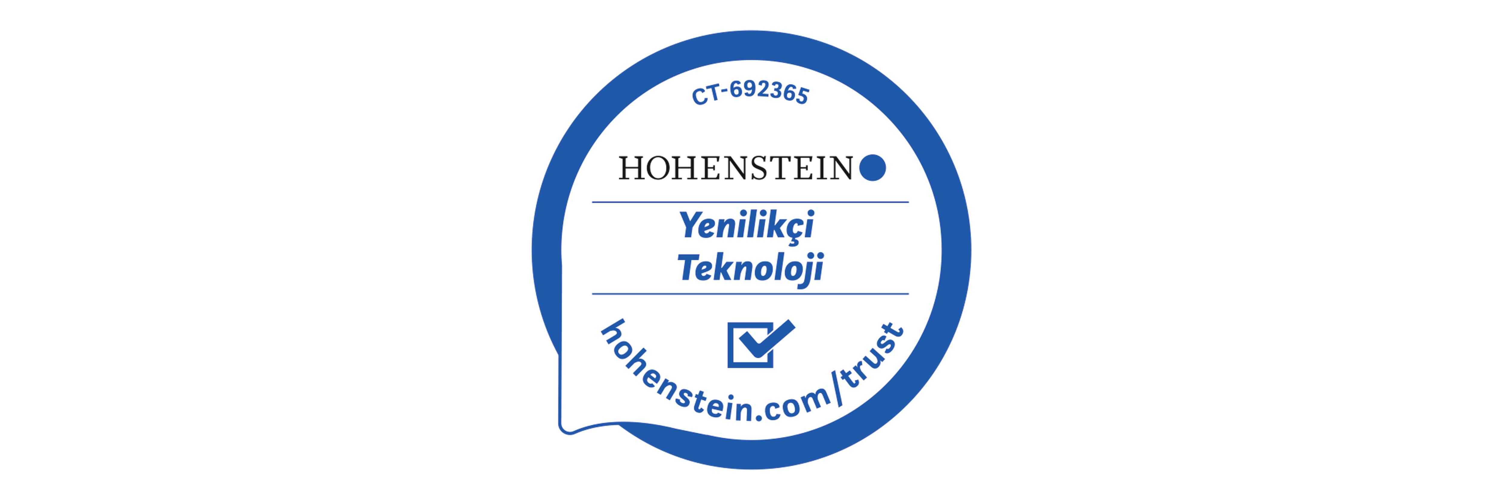 Hohenstein'dan Yenilikçi Teknoloji ödülü