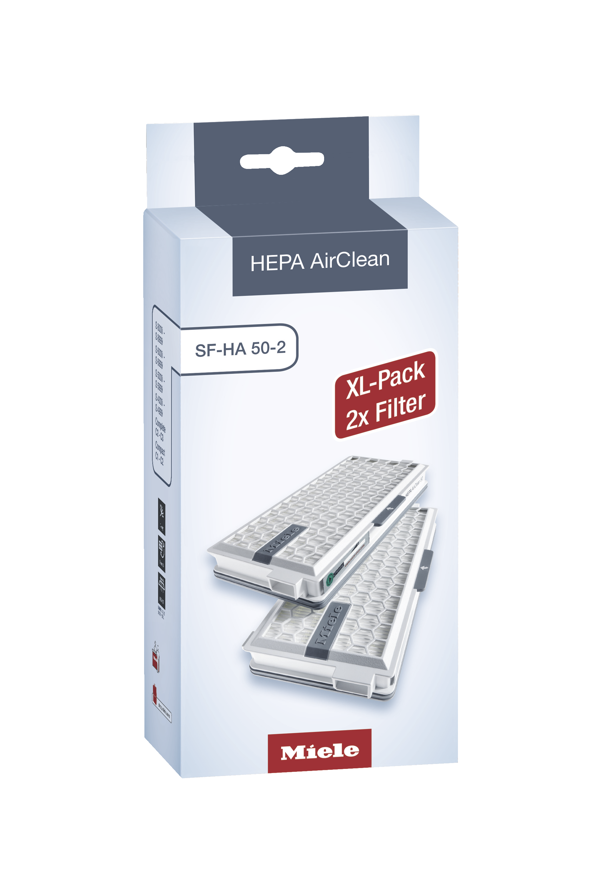 Non adatto filtro Miele AirClean SF-HA 30 2 pezzi di ricambio GL Gear Miele SF-HA 50 Filtri attivi Hepa di ricambio per Miele S4000 S5000 S6000 S8000 Serie 