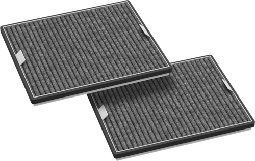 DKF 15-P Protipachové filtry s aktivním uhlím Produktový obrázek Front View L