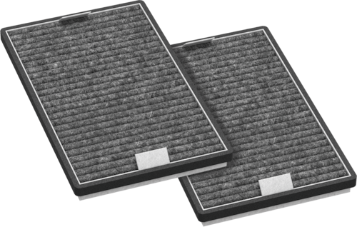 DKF 19-P Protipachové filtry s aktivním uhlím Produktový obrázek Front View L