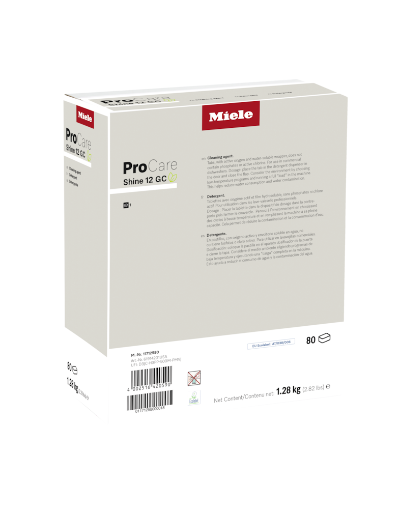 Miele - ProCare Shine 12 GC - 80 Tabs – 80 detergent tabs - 2
